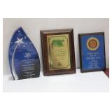 Lot of 3 Tournament Plaques