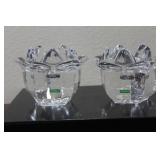 A Pair of Orrefors Candlesticks