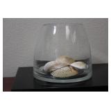 A Glass Container with Shelves