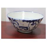 A Signed Antique Chinese Blue and White Bowl