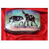 A Handpainted Ceramic Trinket Box