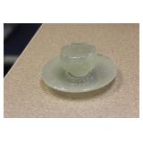 Antique/Vintage Glass Cup and Saucer