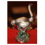 Enamel on Metal Orchid Trinket Box