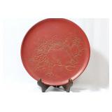 A Chinese Cinnabar Lacquer Plate
