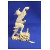 A Carved Chinese Fisherman