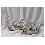 Set of 2 Swan Platters