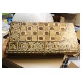 Chess/Checkers/Backgammon Board with Pieces