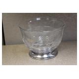 Sterling Rim Divided Bowl