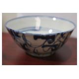A Signed Antique Chinese Blue and White Bowl