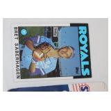 Lot of 2 Signed Bret Saberhagen Articles