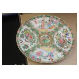 Antique Chinese rose medallion plate