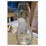 Clear Gourd Shape Glass Vase