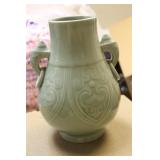 Chinese Celadon Elephant Vase