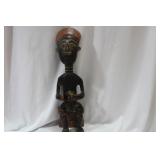 An African Wooden Seated Man