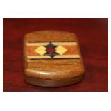 An Inlaid Wooden Slide Trinket Box