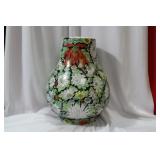 A Chinese Famille Noire Center Vase