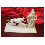 A Very Well Carved Bone Monkey and Bone Group