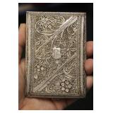 sterling or 800 silver filigree card case