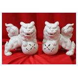 A Pair of Chinese Shishi Porcelain