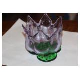 Art Glass Lotus Bowl