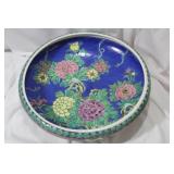 A Japanese Nippon Famille Rose Basin