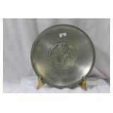 A Chinese Pewter Monkey Wall Hanger