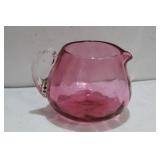A Cranberry Glass Creamer