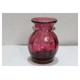 A Cranberry Glass Vase