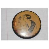 Vintage Risque Celluloid Mirror