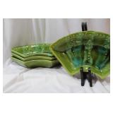 Set of 4 California Pottery Trays