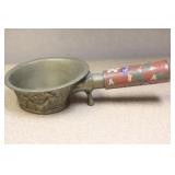 Antique Chinese Cloisonne Handle Silk Iron