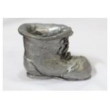 A Miniature Pewter Shoe