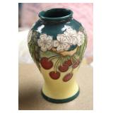 Signed Moorcroft Enamel Vase
