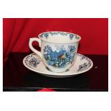 A Mason Fruit Basket Cup and Saucer