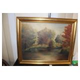 Oil on Canvas of Trees