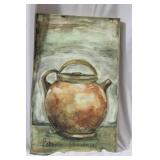 A Decorative Print or Painting on Canvas