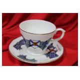 A Rare Crown Warwick Nova Scotia Cup and Saucer