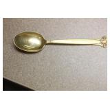 Vintage Sterling Enamel Spoon
