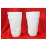 A Pair of Milk Glass Cups