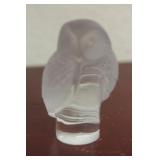 Signed Lalique Owl