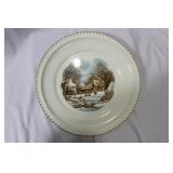 A Currier and Ives Dinner Plate