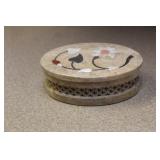 Inlaid Soapstone Box