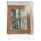 A Signed Watercolor by Tom Lano