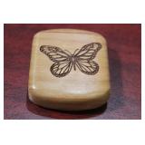 An Inlaid Wooden Slide Trinket Box