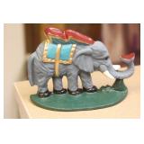 Cast Iron Elephant Door Stopper