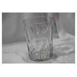 A Cut Glass Butterfly Tumbler