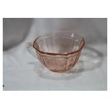 A Pink Depression Glass Cup