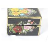 A Handpainted Lacquer Trinket Box