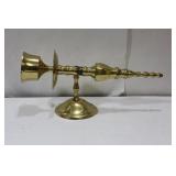 A Single Wall Mount Brass Candle Holder