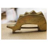 Vintage Chinese Brass Fish Lock